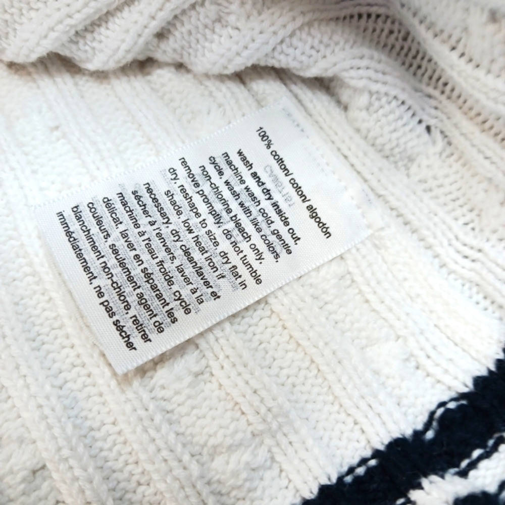 Tommy Hilfiger Women’s Cotton Cable-Knit Sweater – Size Large – Y2K Style - Picture 4 of 7